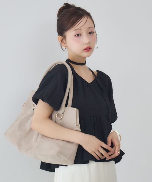 RETRO GIRL(レトロガール)の「ギャザー2WAYBAG(ショルダーバッグ・レディース・ブラウン/ベージュ/ブラック・ONE SIZE)」の20枚目の写真