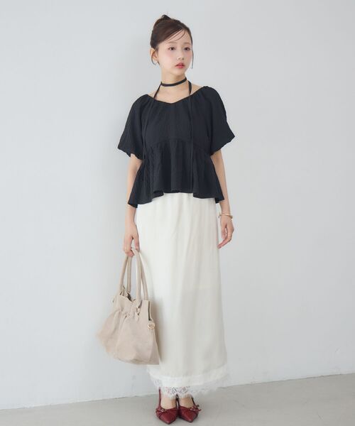 RETRO GIRL(レトロガール)の「ギャザー2WAYBAG(ショルダーバッグ・レディース・ブラウン/ベージュ/ブラック・ONE SIZE)」の19枚目の写真