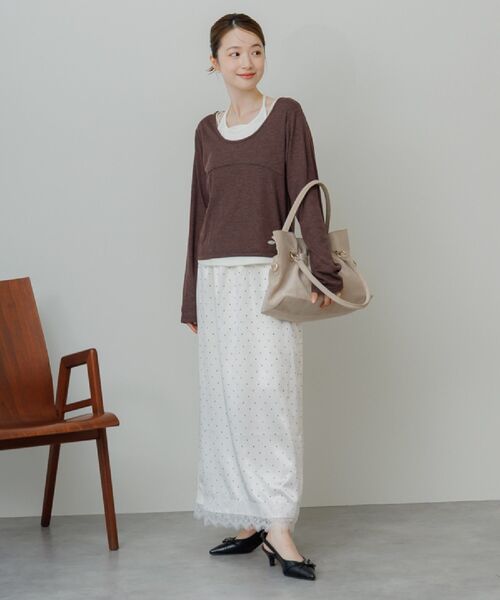 RETRO GIRL(レトロガール)の「ギャザー2WAYBAG(ショルダーバッグ・レディース・ブラウン/ベージュ/ブラック・ONE SIZE)」の16枚目の写真