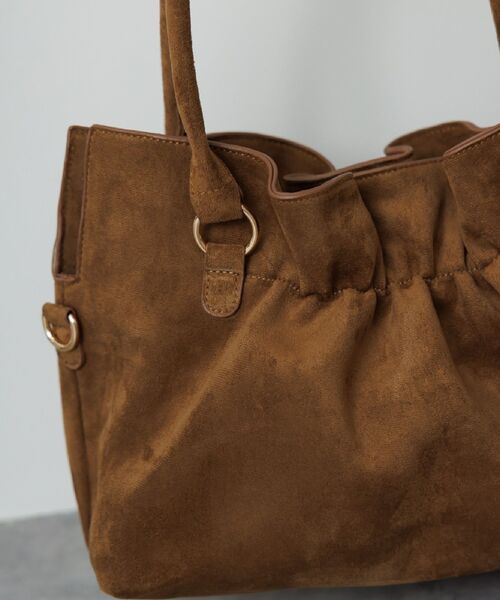 RETRO GIRL(レトロガール)の「ギャザー2WAYBAG(ショルダーバッグ・レディース・ブラウン/ベージュ/ブラック・ONE SIZE)」の13枚目の写真