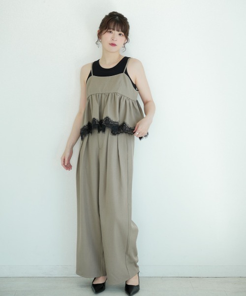 Nulli（ヌリ）の「タックワイドスラックス（その他パンツ・レディース・チャコールグレー/ブラック/グレイッシュベージュ/ブラウン・FREE）」の10枚目の写真