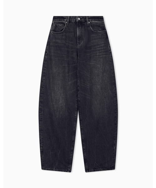 ARMANI EXCHANGE(アルマーニエクスチェンジ)の「【A|X アルマーニ エクスチェンジ】ウォッシュドブラック デニムパンツ_J07 BARREL(デニムパンツ・レディース・ブラック・28inch/27inch/26inch/25inch/24inch/30inch/29inch)」の6枚目の写真