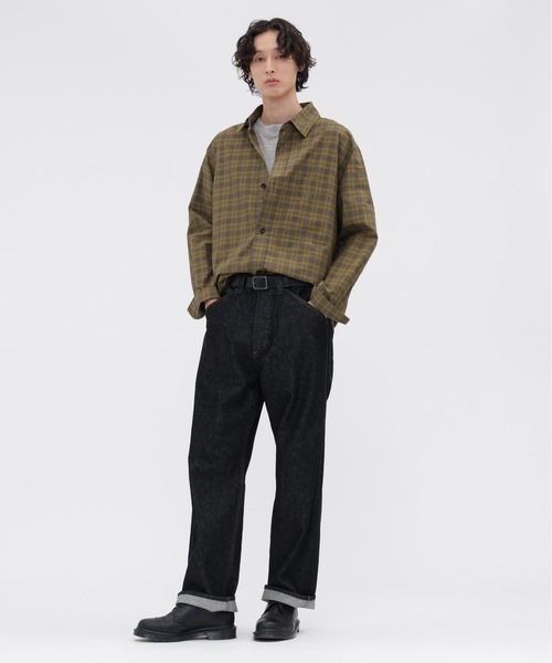 MHL.(エムエイチエル)の「TONAL COTTON CHECK(シャツ/ブラウス・メンズ・カーキ・SMALL/MEDIUM/LARGE)」の2枚目の写真