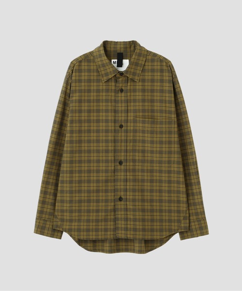 MHL.(エムエイチエル)の「TONAL COTTON CHECK(シャツ/ブラウス・メンズ・カーキ・SMALL/MEDIUM/LARGE)」の5枚目の写真