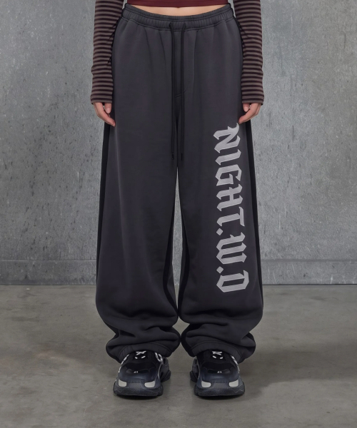 NIGHTWORKDEPT(ナイトワークデプト)の「NIGHT LEAGUE SWEATPANTS_GRAY/BLACK(その他パンツ・レディース・その他・FREE)」の1枚目の写真