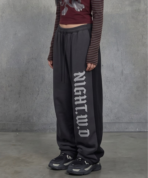 NIGHTWORKDEPT(ナイトワークデプト)の「NIGHT LEAGUE SWEATPANTS_GRAY/BLACK(その他パンツ・レディース・その他・FREE)」の2枚目の写真