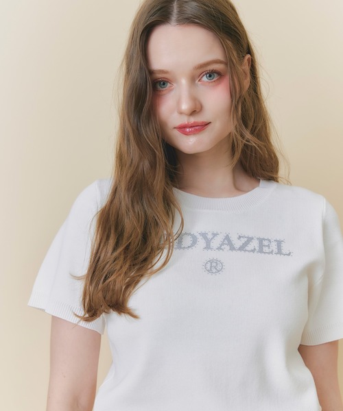 REDYAZEL(レディアゼル)の「ホットフィットロゴニットトップス(ニット/セーター・レディース・ブルー系その他/ホワイト/ホワイト系その他/グリーン・FREE)」の18枚目の写真