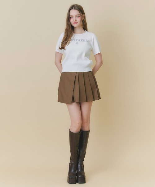 REDYAZEL(レディアゼル)の「ホットフィットロゴニットトップス(ニット/セーター・レディース・ブルー系その他/ホワイト/ホワイト系その他/グリーン・FREE)」の19枚目の写真