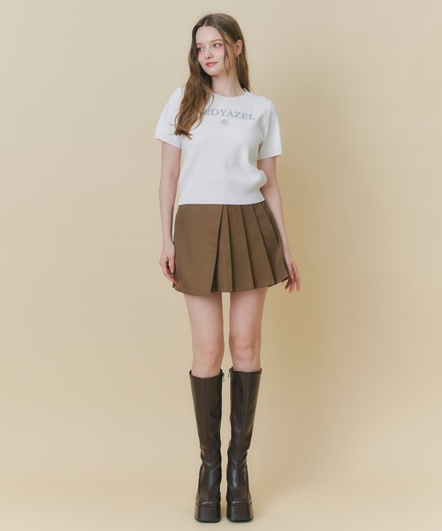 REDYAZEL(レディアゼル)の「ホットフィットロゴニットトップス(ニット/セーター・レディース・ブルー系その他/ホワイト/ホワイト系その他/グリーン・FREE)」の21枚目の写真
