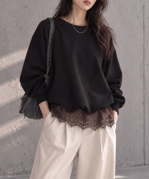 モデル：158cm
着用サイズ：FREE