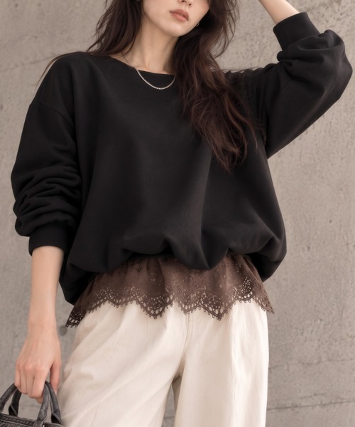 モデル：158cm
着用サイズ：FREE