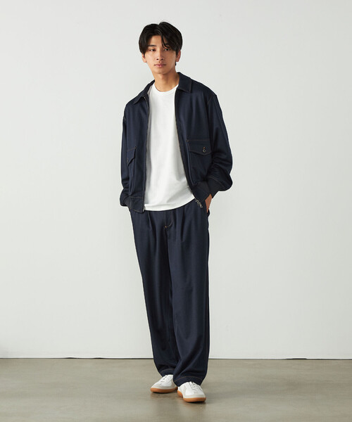 COMME CA ISM(コムサイズム)の「ガムストレッチ デニムライクブルゾン(ブルゾン・メンズ・ネイビー・L)」の10枚目の写真