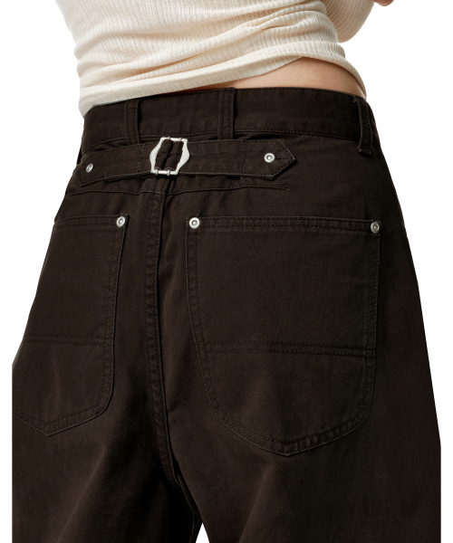 DECET WOMEN(デケット ウーマン)の「Cinchback バレル ワイドレッグパンツ DCWPT022BROWN(その他パンツ・レディース・その他・X-SMALL/LARGE/MEDIUM/SMALL)」の4枚目の写真