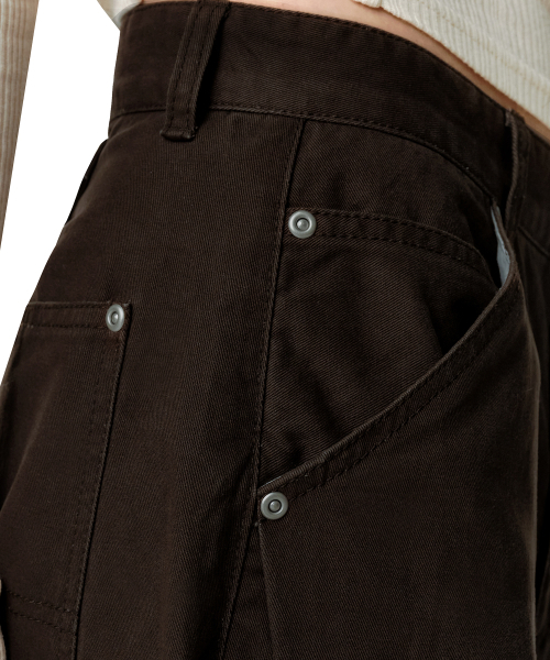 DECET WOMEN(デケット ウーマン)の「Cinchback バレル ワイドレッグパンツ DCWPT022BROWN(その他パンツ・レディース・その他・X-SMALL/LARGE/MEDIUM/SMALL)」の5枚目の写真