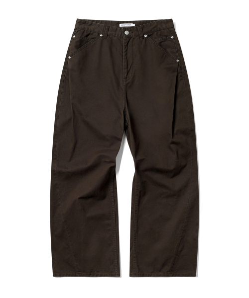 DECET WOMEN(デケット ウーマン)の「Cinchback バレル ワイドレッグパンツ DCWPT022BROWN(その他パンツ・レディース・その他・X-SMALL/LARGE/MEDIUM/SMALL)」の13枚目の写真