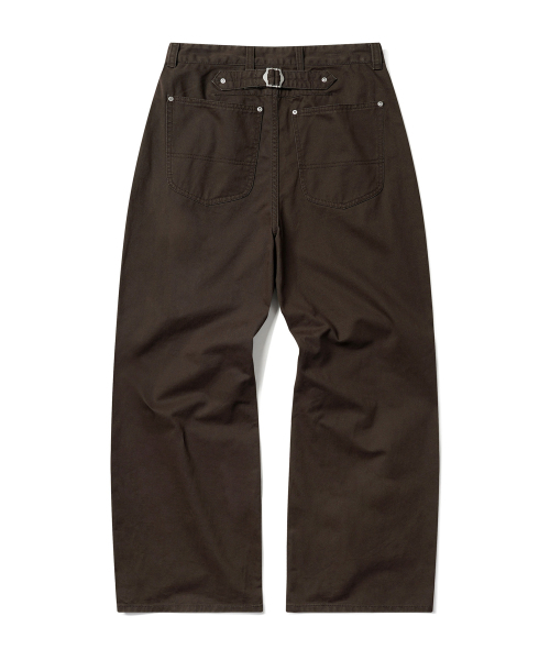 DECET WOMEN(デケット ウーマン)の「Cinchback バレル ワイドレッグパンツ DCWPT022BROWN(その他パンツ・レディース・その他・X-SMALL/LARGE/MEDIUM/SMALL)」の14枚目の写真