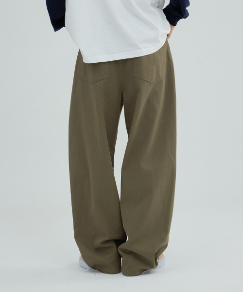 ACSHI(アクシ)の「コットンツイル膝切り替えカーブドパンツ(カーキ)(その他パンツ・メンズ・カーキ・MEDIUM/LARGE/X-LARGE/XX-LARGE)」の4枚目の写真