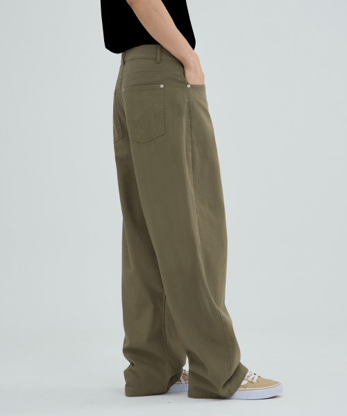 ACSHI(アクシ)の「コットンツイル膝切り替えカーブドパンツ(カーキ)(その他パンツ・メンズ・カーキ・MEDIUM/LARGE/X-LARGE/XX-LARGE)」の5枚目の写真