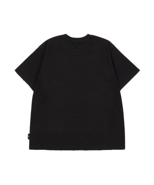 MASAT(マサット)の「フェードショートスリーブ _ ウォッシュドブラック(Tシャツ/カットソー・メンズ・その他・2/1)」の2枚目の写真