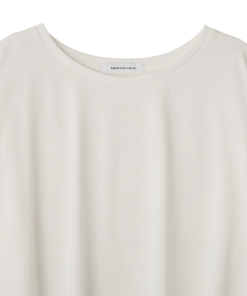 AMERICAN HOLIC(アメリカンホリック)の「裾レースプルオーバー(Tシャツ/カットソー・レディース・オフホワイト/ブラック・FREE)」の3枚目の写真