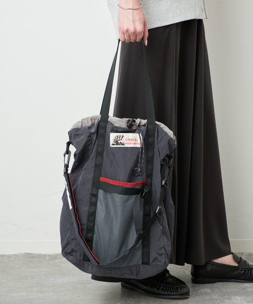 SLOBE IENA(スローブイエナ)の「《追加4》CARIBOU MOUNTAINEERING SLOBE別注 ショルダーバッグ(ショルダーバッグ・レディース・ブラック/グレー・FREE)」の2枚目の写真