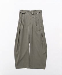 curve leg trousers belted