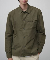 GREIIGE（グレイジ）の「ナイロンコットン カジュアルオーバーシャツ (DEEP MOSS GREEN)（シャツ/ブラウス）」