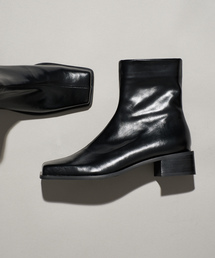 《 / WEB+一部店舗限定》GRISE3.5cmBOXスクエアソフトフィットショートブーツ