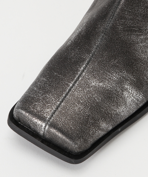 GRISE（グリーズ）の「《 / WEB+一部店舗限定》GRISE3.5cmBOXスクエアソフトフィットショートブーツ（ブーツ・レディース・シルバー/ブラック/ブルー系その他・LARGE/MEDIUM/X-LARGE/SMALL）」の10枚目の写真