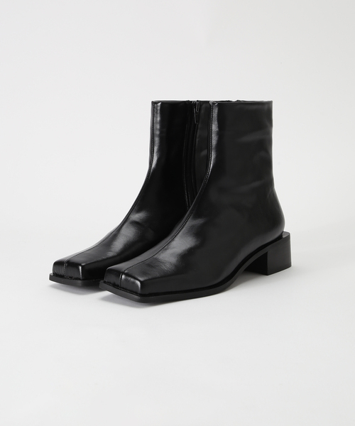 GRISE（グリーズ）の「《 / WEB+一部店舗限定》GRISE3.5cmBOXスクエアソフトフィットショートブーツ（ブーツ・レディース・シルバー/ブラック/ブルー系その他・LARGE/MEDIUM/X-LARGE/SMALL）」の11枚目の写真