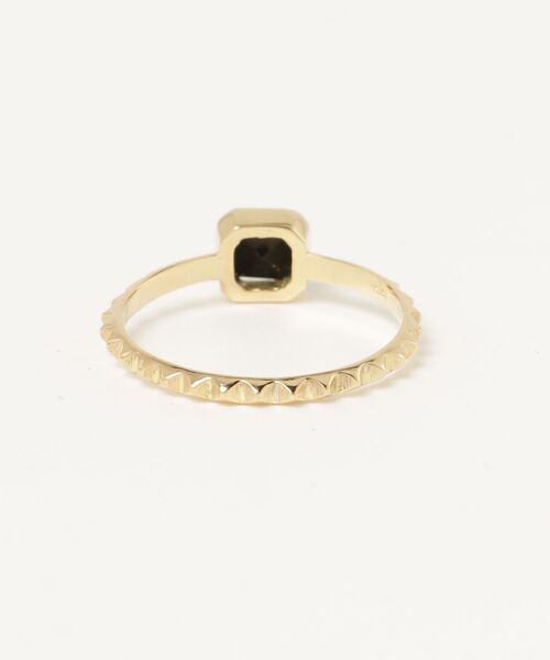 GIGI（ジジ）の「GIGI / ジジ：Onyx square ring：H10081[ANN]（リング・レディース・ゴールド・11号）」の2枚目の写真