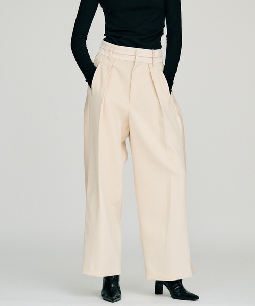PRANK PROJECT(プランクプロジェクト)の「【2026Winter Pre-Order】サイドラインタキシードパンツ / Side Line Tuxedo Pants(その他パンツ・レディース・ブラック/ホワイト・38/36)」の14枚目の写真
