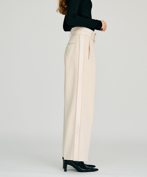PRANK PROJECT(プランクプロジェクト)の「【2026Winter Pre-Order】サイドラインタキシードパンツ / Side Line Tuxedo Pants(その他パンツ・レディース・ブラック/ホワイト・38/36)」の17枚目の写真