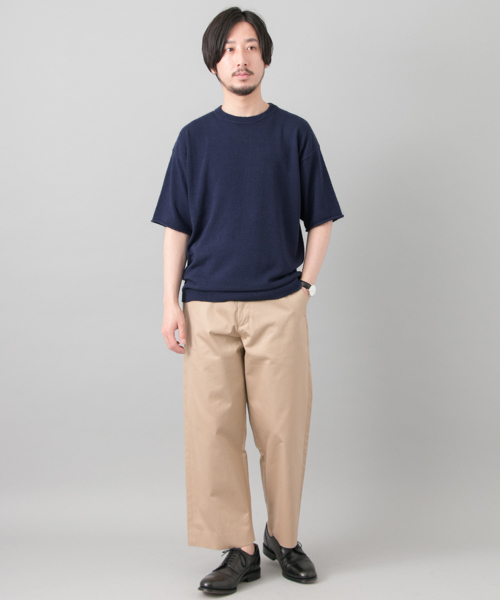 URBAN RESEARCH（アーバンリサーチ）の「UR ローシルクS/Sルーズニット（ニット/セーター・メンズ・チャコールグレー/オフホワイト/ネイビー/ブルー系その他・MEDIUM/LARGE）」の12枚目の写真