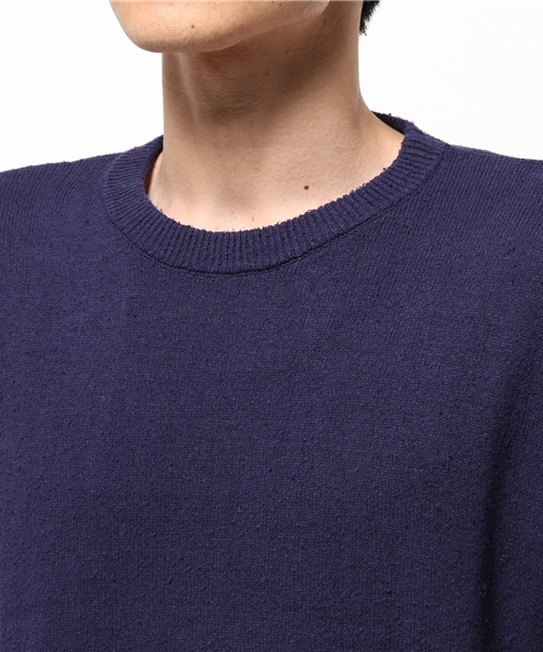 URBAN RESEARCH（アーバンリサーチ）の「UR ローシルクS/Sルーズニット（ニット/セーター・メンズ・チャコールグレー/オフホワイト/ネイビー/ブルー系その他・MEDIUM/LARGE）」の7枚目の写真