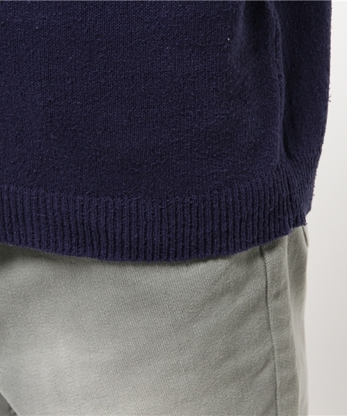 URBAN RESEARCH（アーバンリサーチ）の「UR ローシルクS/Sルーズニット（ニット/セーター・メンズ・チャコールグレー/オフホワイト/ネイビー/ブルー系その他・MEDIUM/LARGE）」の9枚目の写真