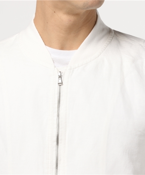 VENCEEXCHANGE（ヴァンスエクスチェンジ）の「コットンリネン MA-1          （MA-1・メンズ・オフホワイト/ブラック/ダークグリーン・LARGE/MEDIUM）」の12枚目の写真