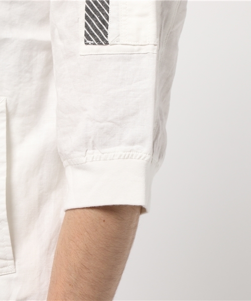 VENCEEXCHANGE（ヴァンスエクスチェンジ）の「コットンリネン MA-1          （MA-1・メンズ・オフホワイト/ブラック/ダークグリーン・LARGE/MEDIUM）」の13枚目の写真