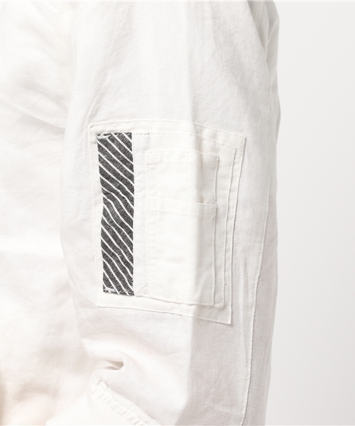 VENCEEXCHANGE（ヴァンスエクスチェンジ）の「コットンリネン MA-1          （MA-1・メンズ・オフホワイト/ブラック/ダークグリーン・LARGE/MEDIUM）」の5枚目の写真