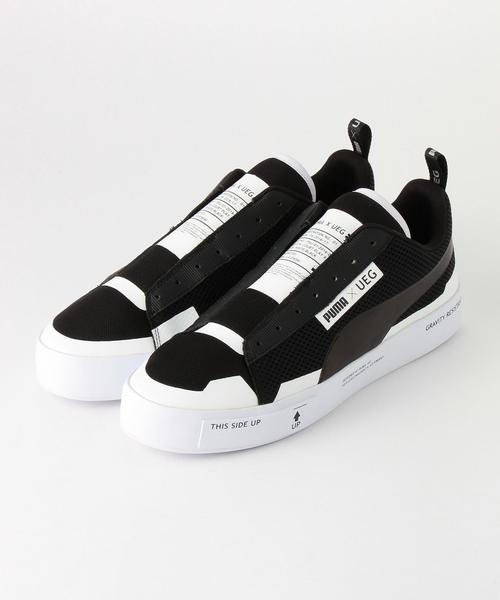 PUMA × UEG （プーマ×ユーイージー）の「PUMA（プーマ） Court Play SlipOn×UEG（スリッポン・メンズ・ホワイト/ブラック・26cm/29cm/27cm/28cm）」の6枚目の写真