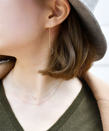 <ラストワン>【K10】ラインアメリカンピアス