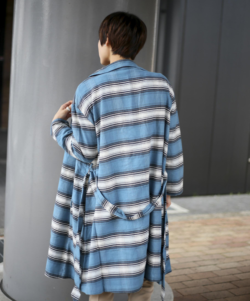 Denime(ドゥニーム)の「ヘビーフランネルガウン(その他アウター・レディース・ブラウン系その他2/レッド系その他2/ブルー系その他2・FREE)」の20枚目の写真