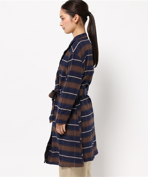 Denime(ドゥニーム)の「ヘビーフランネルガウン(その他アウター・レディース・ブラウン系その他2/レッド系その他2/ブルー系その他2・FREE)」の5枚目の写真