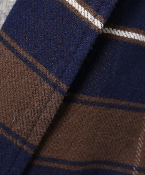 Denime(ドゥニーム)の「ヘビーフランネルガウン(その他アウター・レディース・ブラウン系その他2/レッド系その他2/ブルー系その他2・FREE)」の13枚目の写真