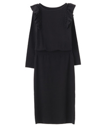 The Virgnia（ザ ヴァージニア）の「フリルスリーブニットワンピース（ワンピース）」