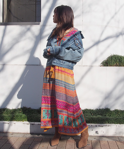 Ungrid アングリッド の アフリカンプリントワンピース ワンピース Wear