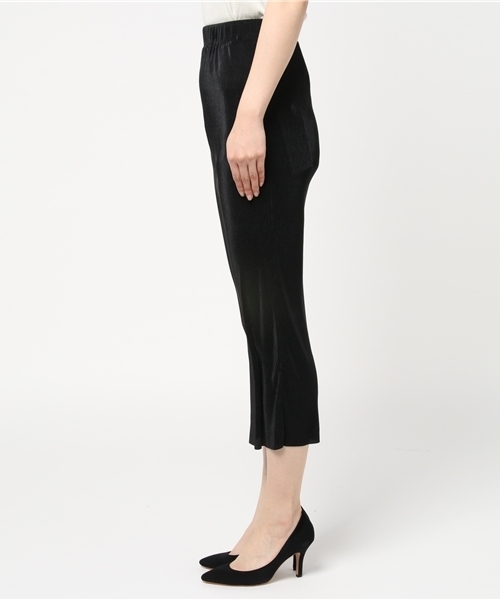 Re:EDIT（リエディ）の「[リエディ]細プリーツロングタイトスカートボトムス/スカート/プリーツスカート/ロング丈/ウエストゴム/春カラー（スカート・レディース・ピンク/ブラック×ホワイト/ブラック/マルチ/ラベンダー/グレー/モカ・LARGE/MEDIUM）」の9枚目の写真