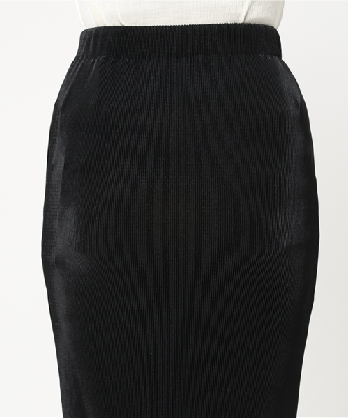 Re:EDIT（リエディ）の「[リエディ]細プリーツロングタイトスカートボトムス/スカート/プリーツスカート/ロング丈/ウエストゴム/春カラー（スカート・レディース・ピンク/ブラック×ホワイト/ブラック/マルチ/ラベンダー/グレー/モカ・LARGE/MEDIUM）」の12枚目の写真