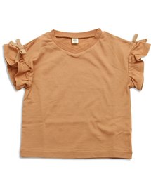 apres les cours | 袖リボン半袖Tシャツ(Tシャツ/カットソー)