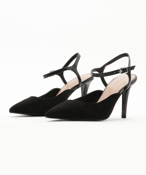 CHARLES & KEITH(チャールズ & キース)の「ポインテッドアンクルストラップヒール / POINTED ANKLE-STRAP HEELS(サンダル・レディース・ピンク/ブラック/ライトブルー・22cm/22.5cm/23cm/24cm/24.5cm/23.5cm)」の2枚目の写真